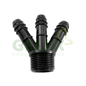 YEE DENTADO  3 SALIDAS HDPE 3/4 X 16MM